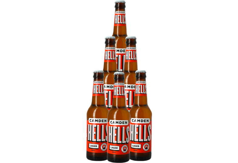 Pack 6 Camden Hells Lager - The Place 2 Beer
